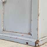 Antique Bedside Table in Weathered Grey Wood