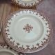 Set of 5 deep plates Terre de Fer Clairefontaine Rouen sepia 19th century