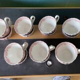 Set of cups, small plates and trim'