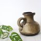 Earthen jug, German pottery, West Germany, vintage