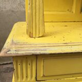 Yellow Parisian glass cabinet
