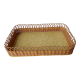 Vintage wicker tray