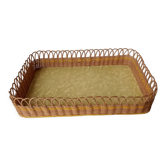 Vintage wicker tray