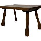 Vintage wooden side table small table wabi sabi natural design