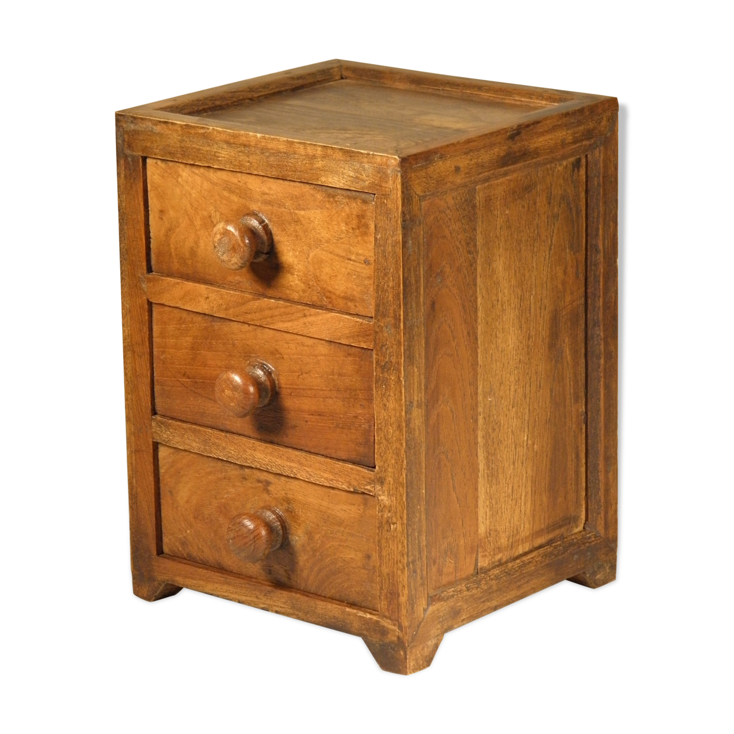 Wood box with drawers 19 x 14 cm