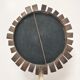 Copper and brass flower mirror by Vinay 60s