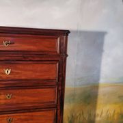 Chiffonnier grande commode en acajou époque xixème