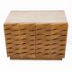 Carved Oak Italian Sideboard with Travertine Top