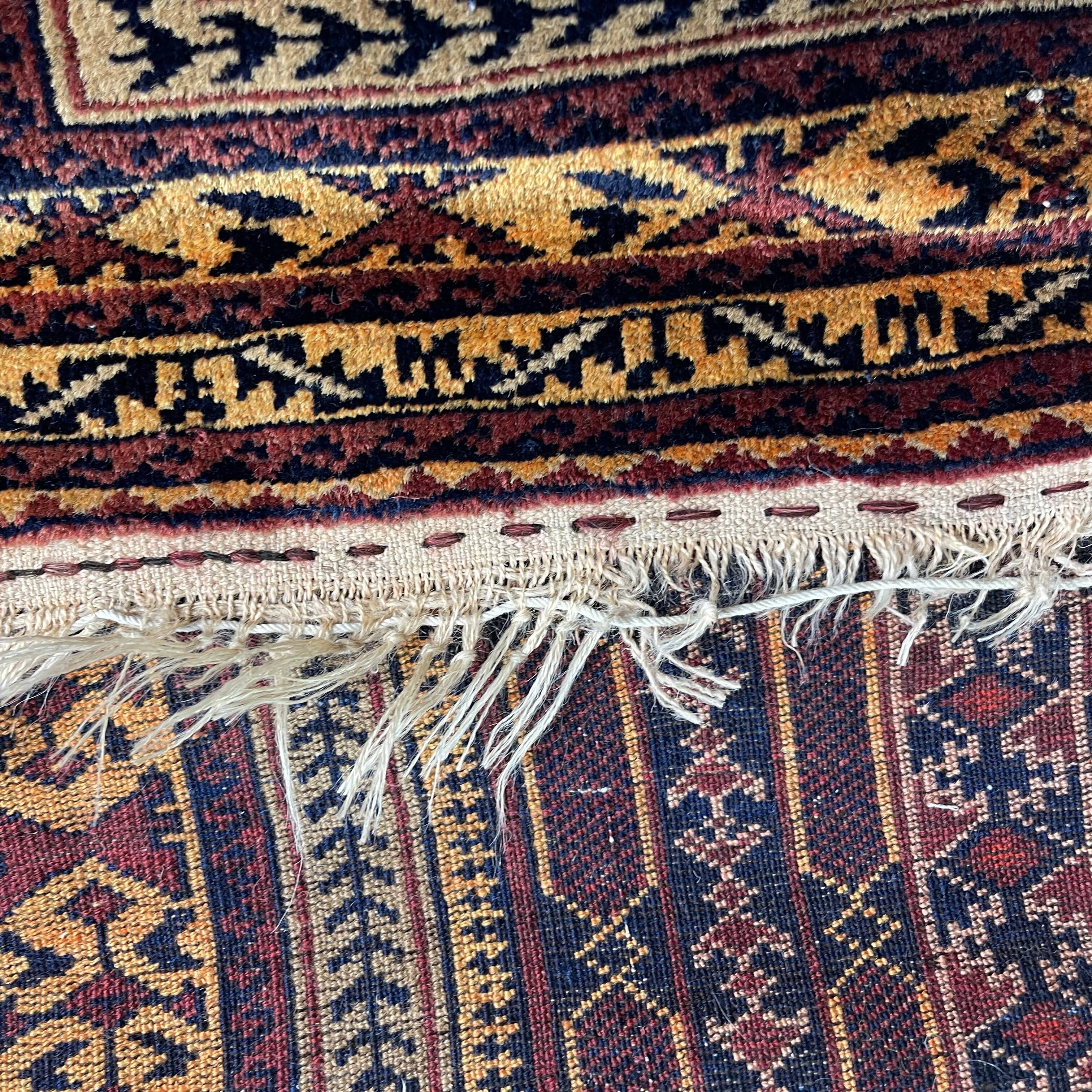 Vintage afghan belouch  rug ,feiner handgeknüpfter orientteppich afghan belutsch teppich, 140 x 86cm