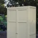 Parisian wardrobe in Clay Green wood – 2 moulded doors – H188 cm