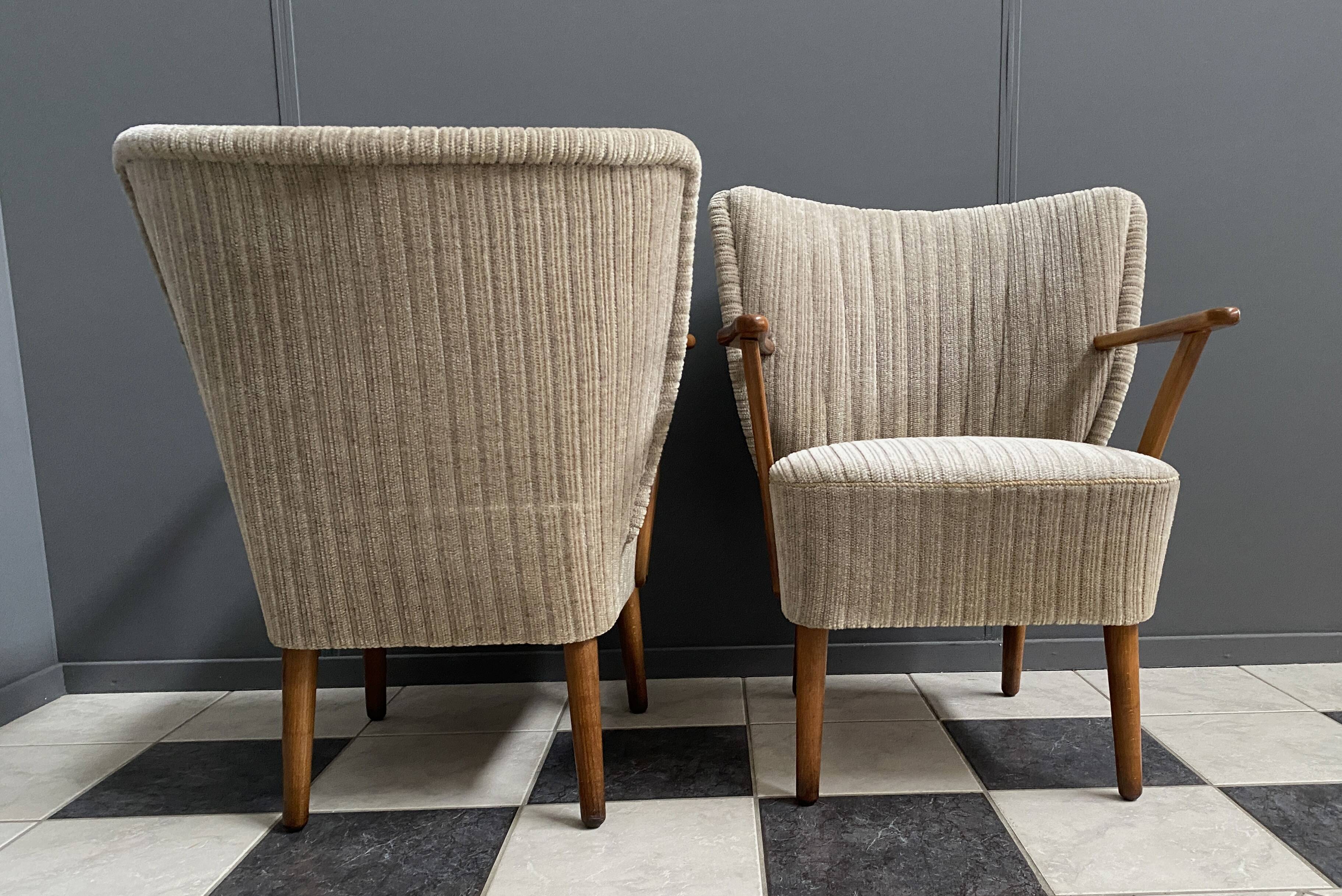 Set cocktail chairs with armrests 1960s