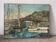 Mediterranean port, oil on canvas knife technique