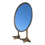 Metal mirror with duck legs