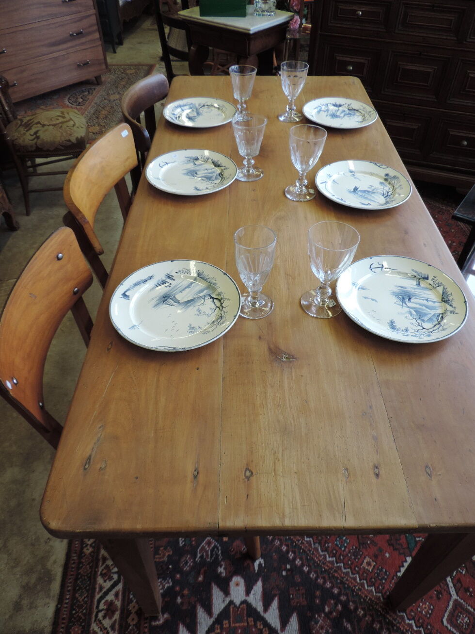 Cherry farm table