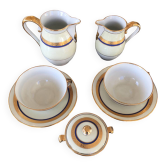 7-piece Limoges porcelain service