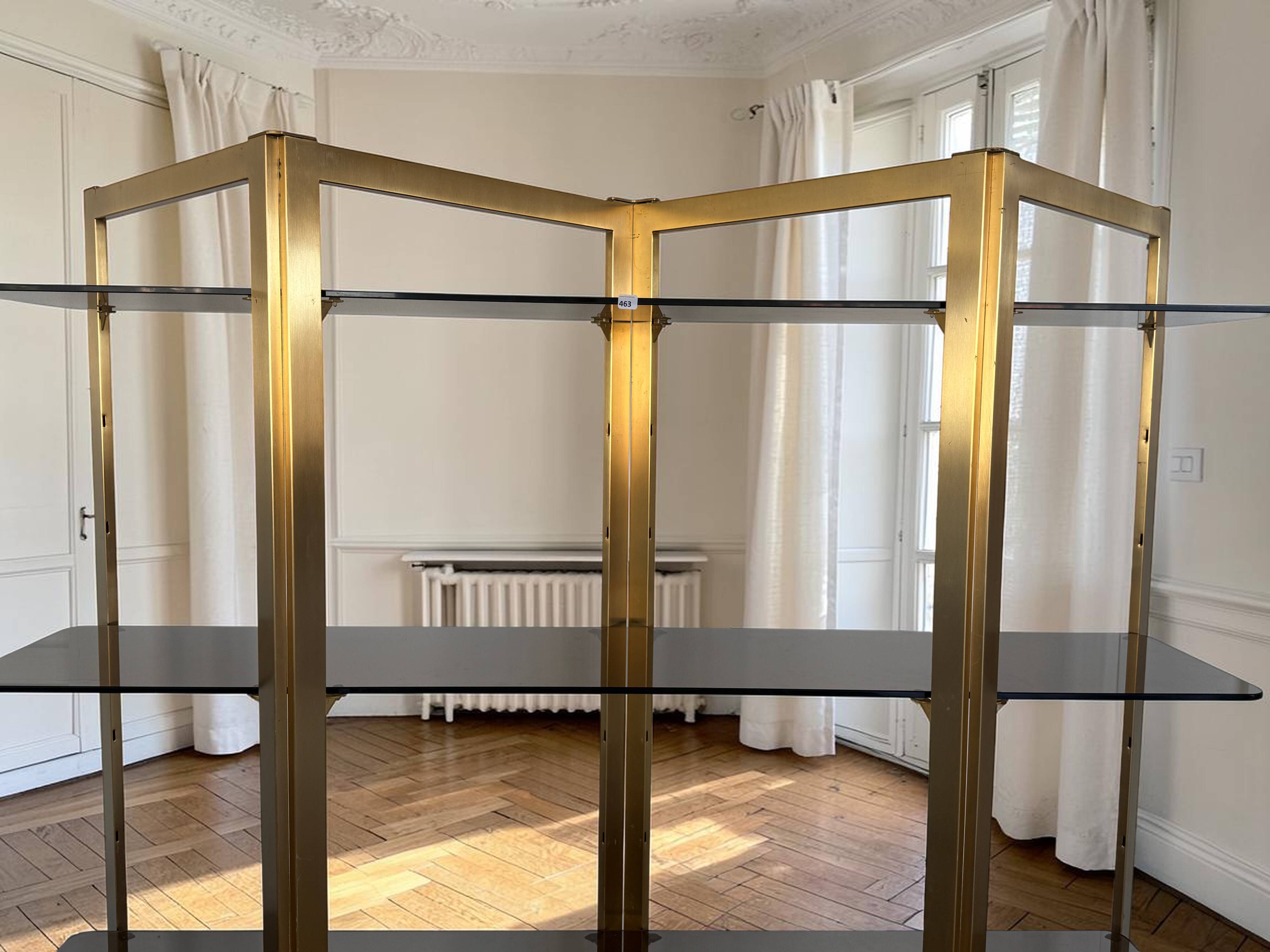 1970s "ARTELANO" SHELF FOR ROCHE BOBOIS IN THE FORM OF A SCREEN