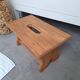 Marche pied en bois vintage