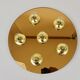 Fontana Arte Style Mirror in Gilded Bronze Glass Ceiling Light or Wall Sconce, Italy, 1970s