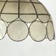 Paire de suspensions lustres en nacre capiz 1950