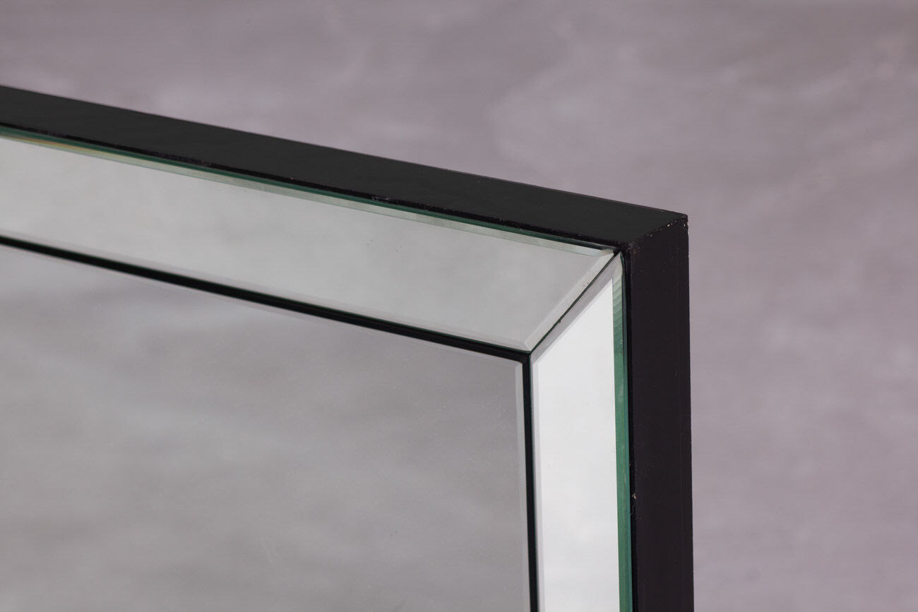Vintage diamond-cut wall mirror, Italy 1980s