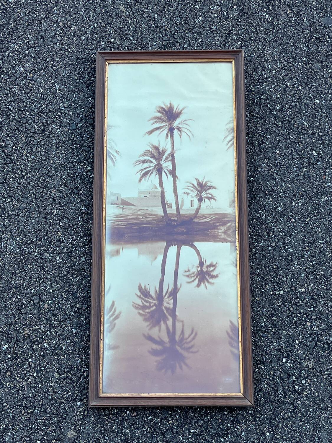 Old photograph from 1920 signed by Alexandre Bourgault, an Orientalist.