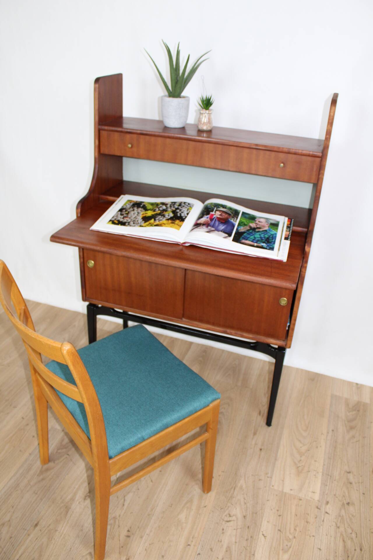 Bureau secretaire teck vintage 1960 danemark