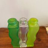 Trio of green wave soliflores