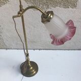Old brass foot lamp