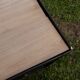 Vintage industrial coffee table antique marble trolley