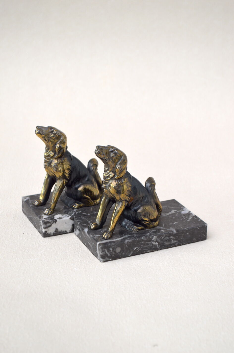 Pair of dog bookends