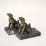 Pair of dog bookends