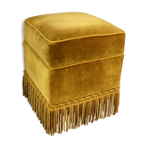 Velvet pouf