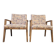Pair of vintage Danish armchairs from the 1970s