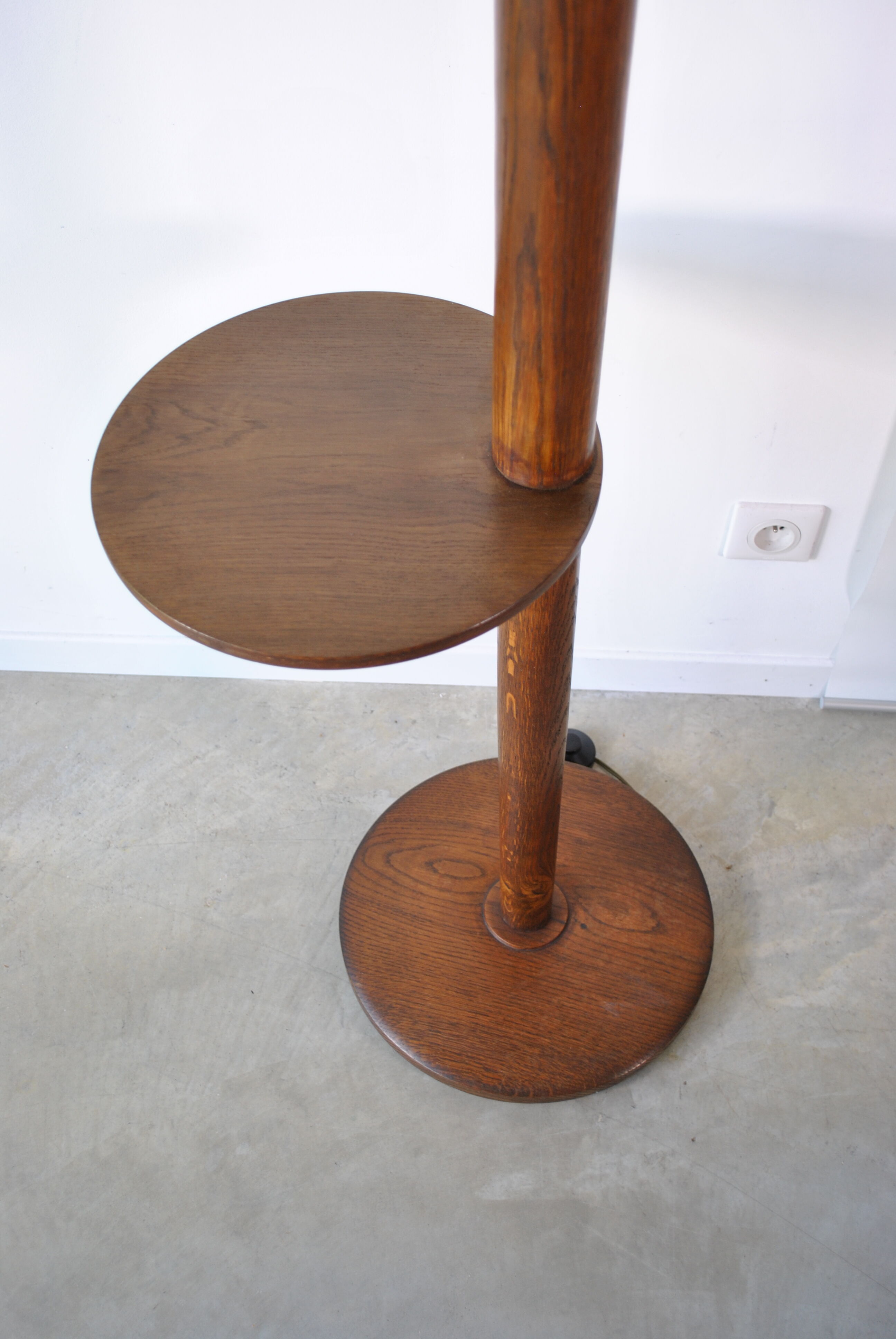 Wooden floor lamp 1960