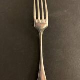 5 old table forks in silver metal Félix Frères