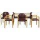 Lot de 6 chaises design vintage Dolmas Kembo JB Meijer années 1980
