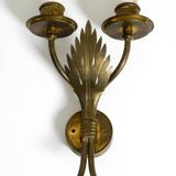 A pair of mid-century modern brass wall lamps by Vereinigte Werkstätten