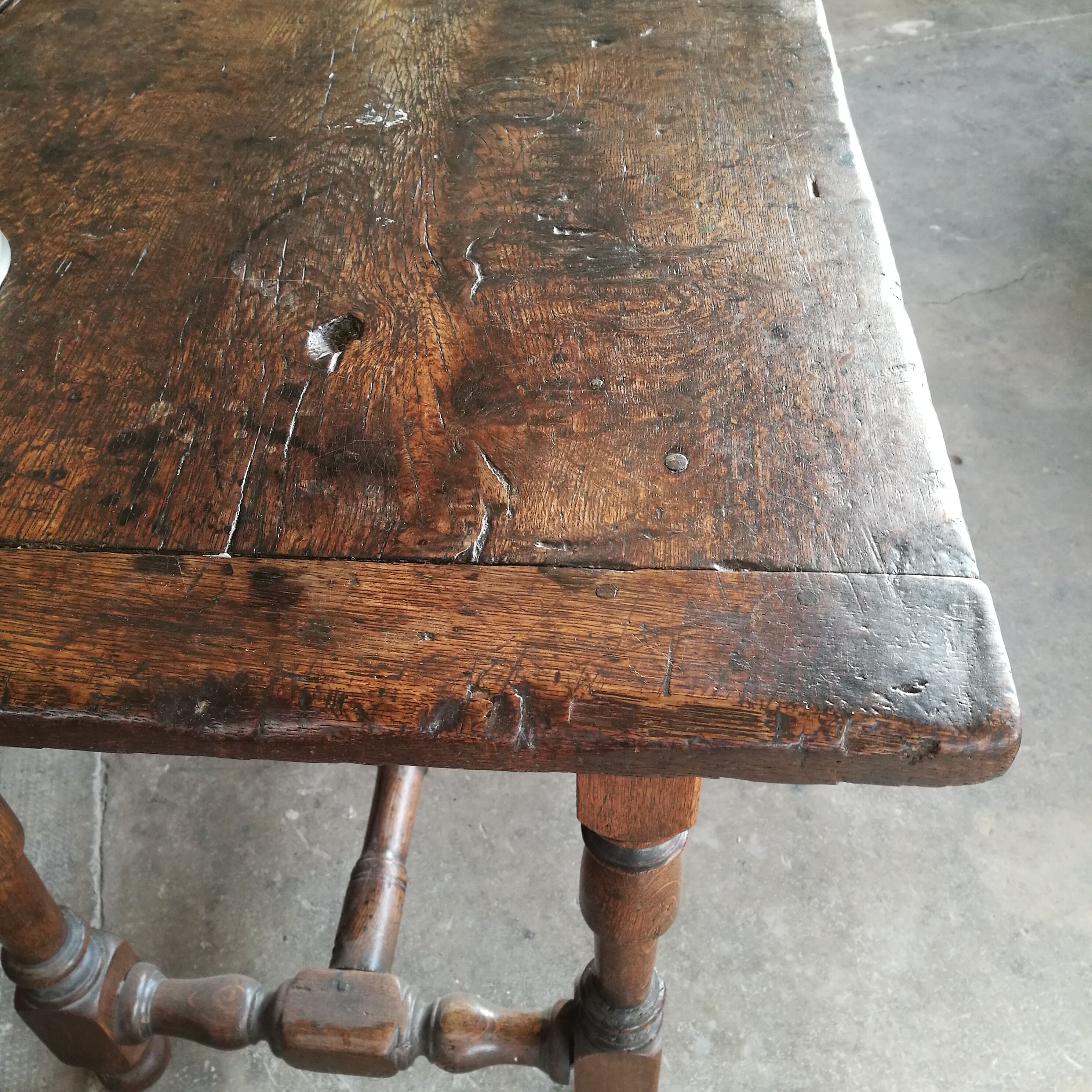 18th century oak farm table