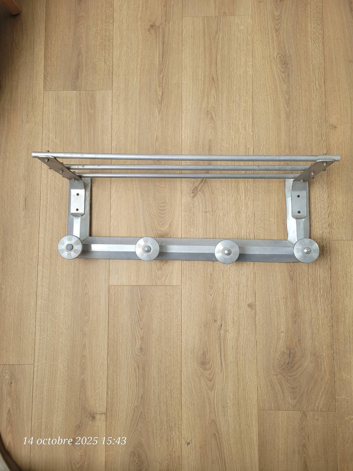Vintage aluminum coat racks
