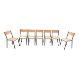 Set of 7 Mullca chairs