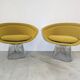 Platner Edition Knoll Pair of Authentic Signed Lounge Chairs