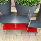 60's black and red String shelf