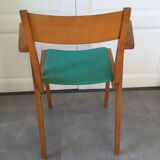 1960s bridge armchair with compass feet