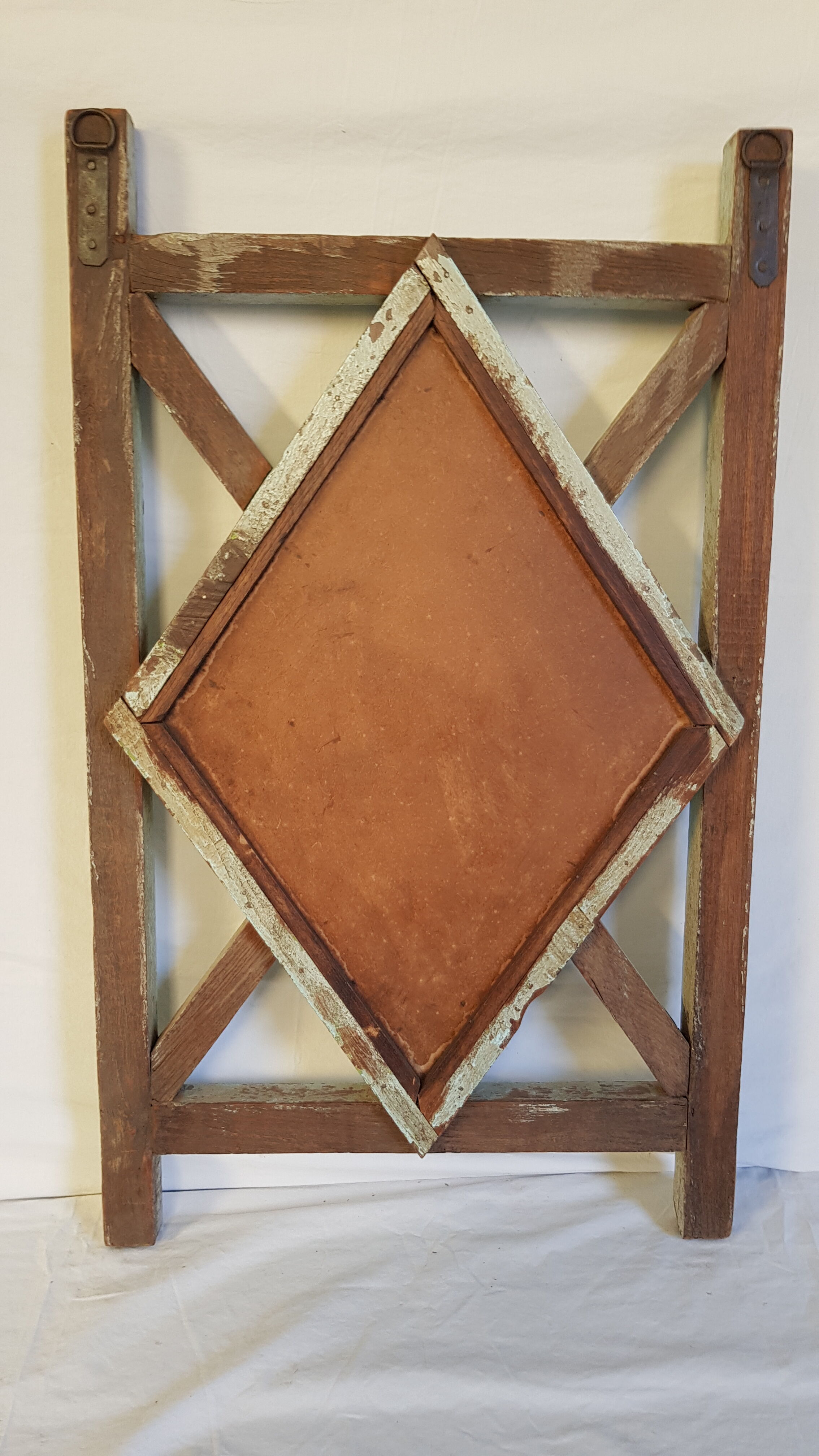 Old mirror claustras in Burmese teak