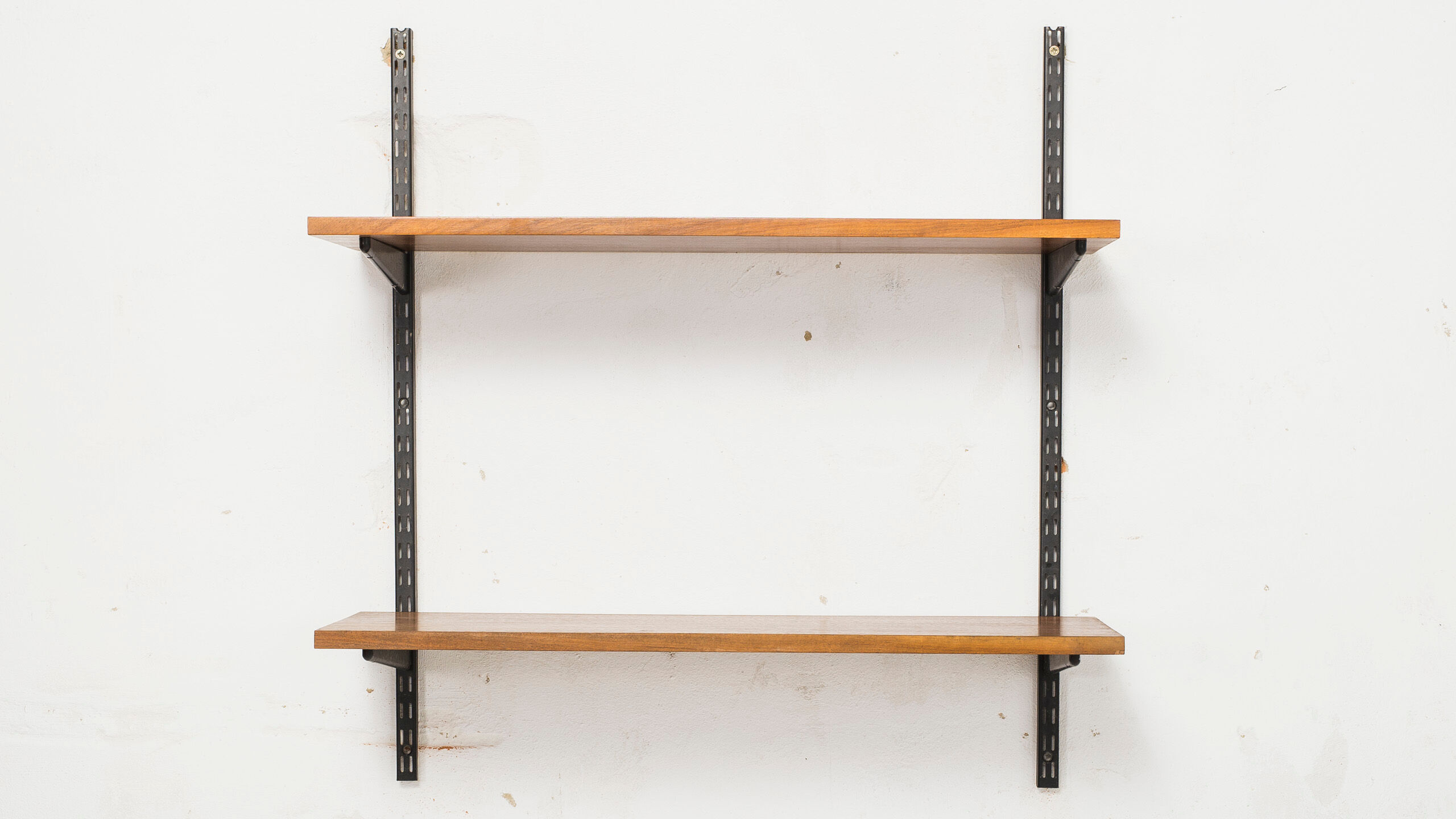 Vintage walnut shelving system from Sparrings, 1960s