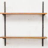 Vintage walnut shelving system from Sparrings, 1960s