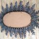 Mirror sun gold metal 67 x 49
