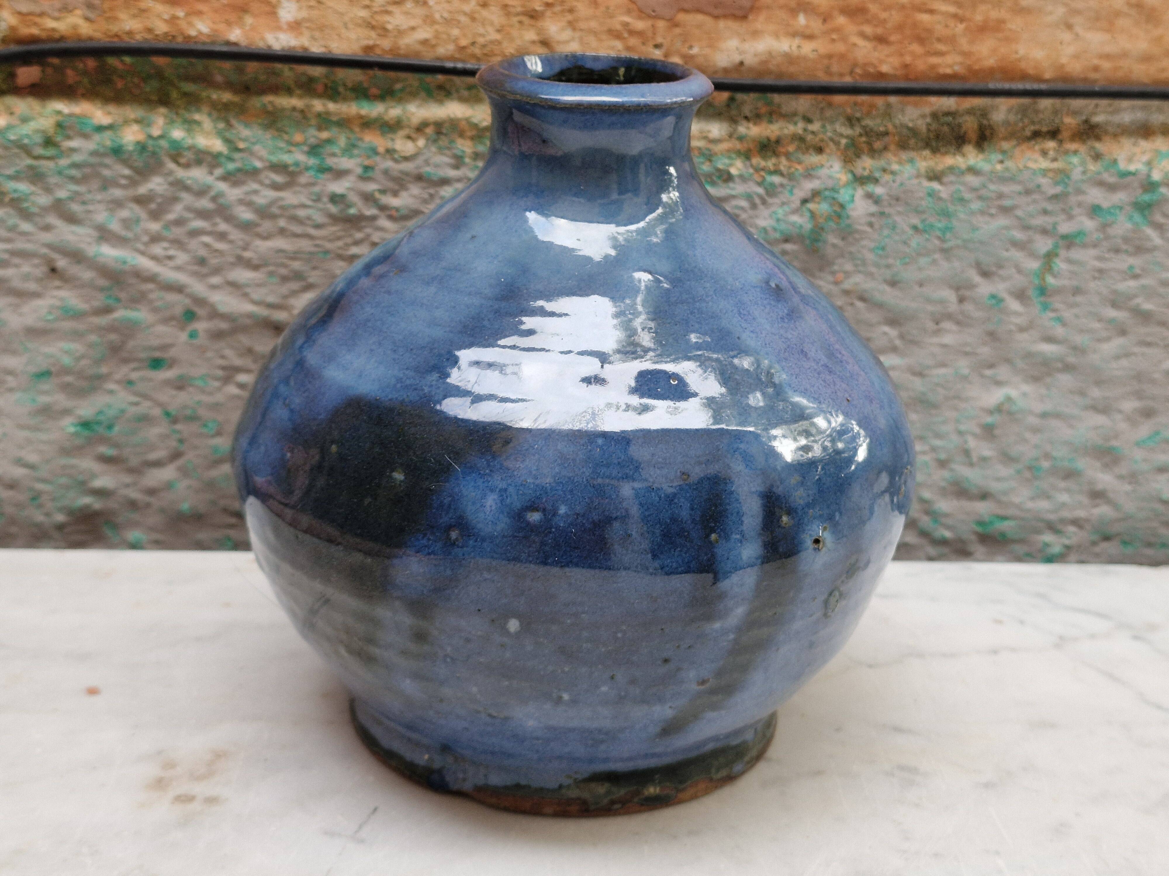 Vintage glazed ceramic vase Signed Z Karbowski