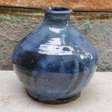 Vintage glazed ceramic vase Signed Z Karbowski