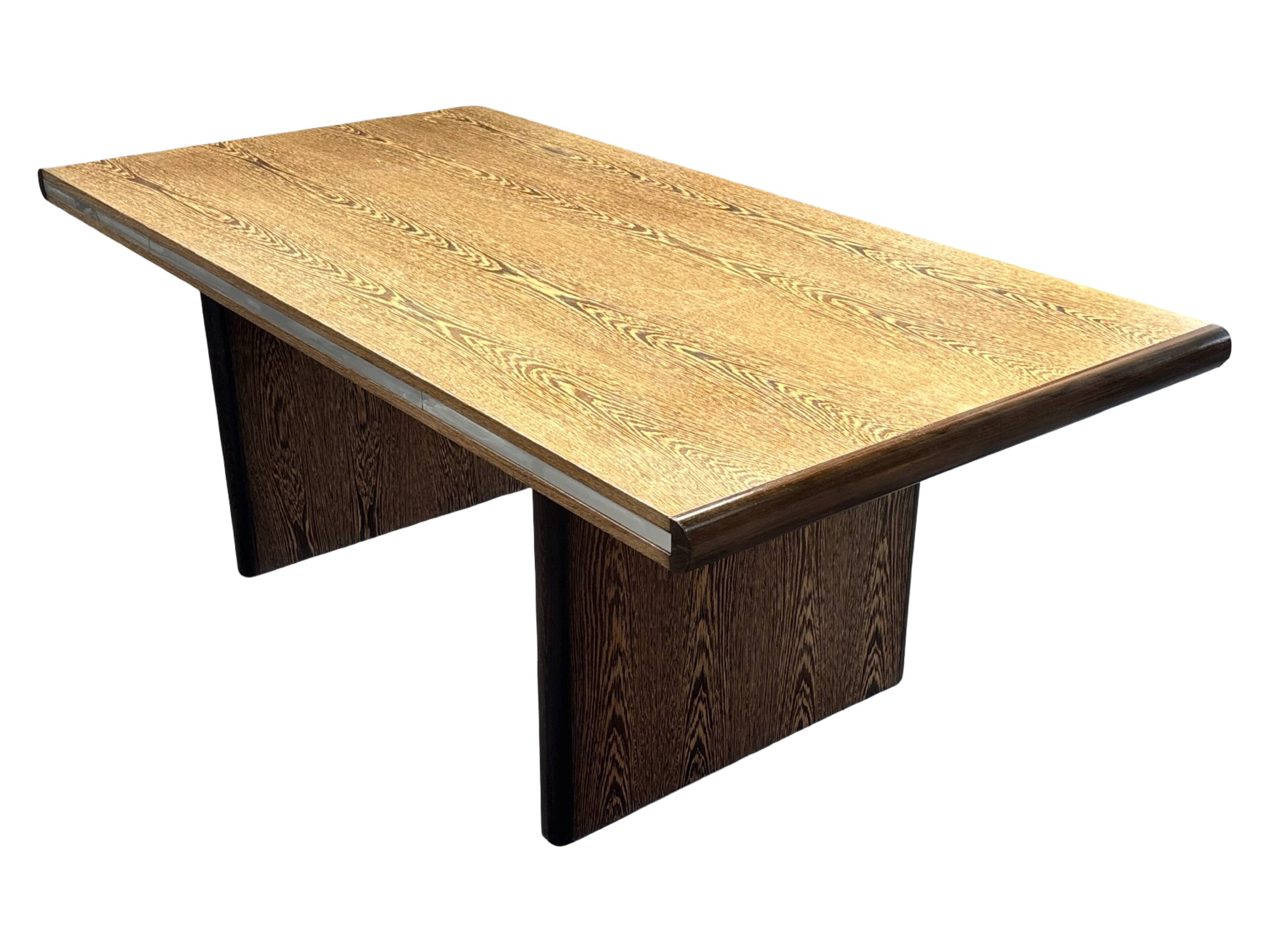 Vintage executive desk - large desk wenge 70s design